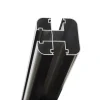 Superroof Komposithegn > 180 CM STOLPE SORT