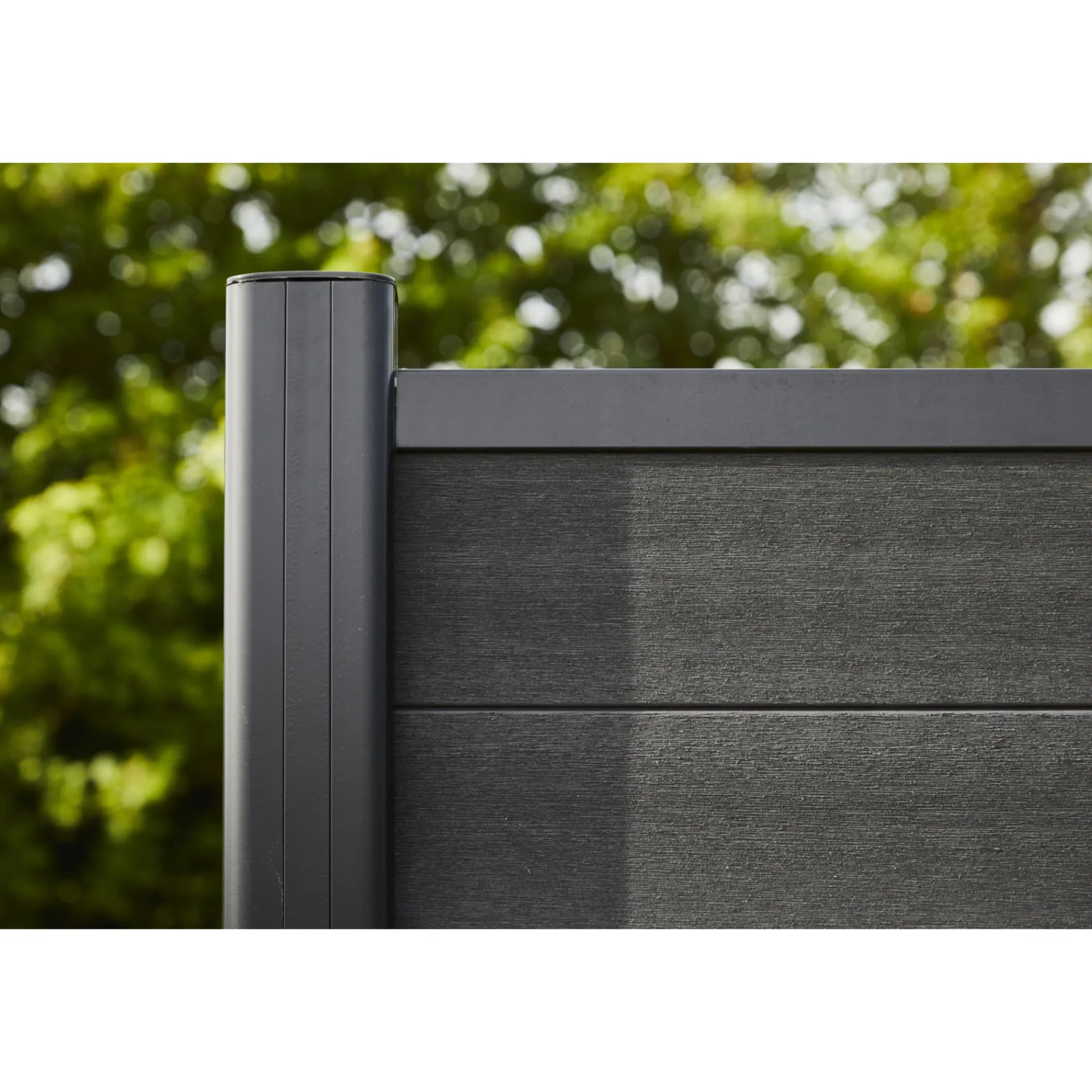 Superroof Komposithegn > 180 CM STOLPE SORT