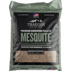 Traeger Grilltilbehør > MESQUITE TRÆPILLER TIL GRILL 9 KG