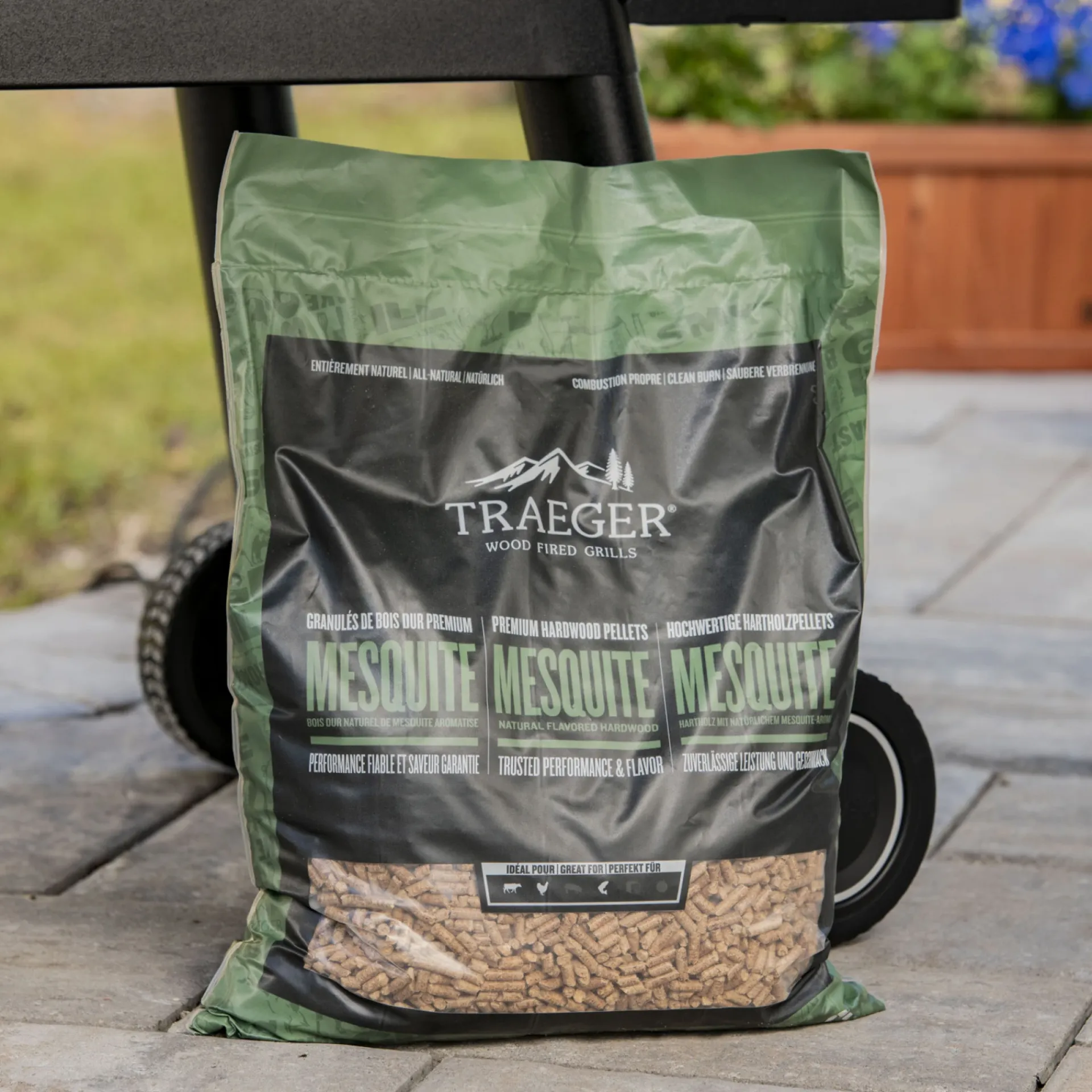 Traeger Grilltilbehør > MESQUITE TRÆPILLER TIL GRILL 9 KG