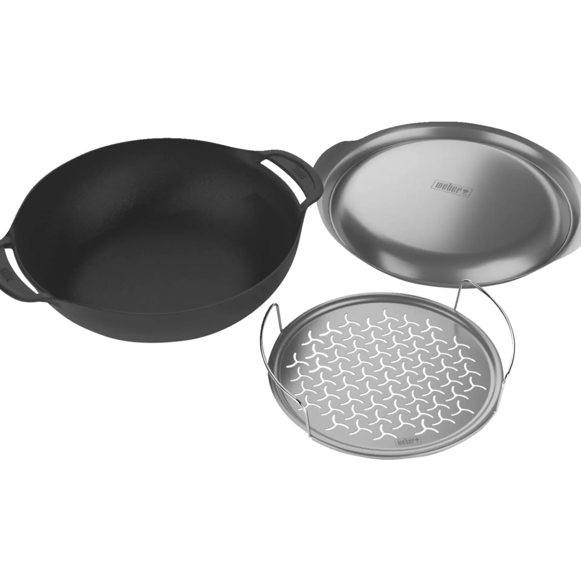Weber Grilltilbehør > GRILL GRYDE/PANDE PORCELÆNSEMALJERET STØBEJERN