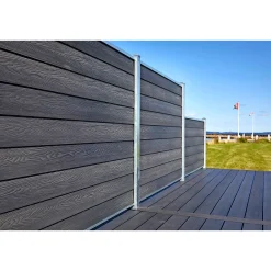 Wimex Komposithegn > GLYNGØRE A-PROFIL HEGNSFAG SORT 189.30 X 90 CM