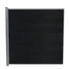 Wimex Komposithegn > LIVØ PRIME V-PROFIL HEGNSFAG MAT SORT 189.50 X 180 CM