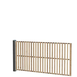 Wimex Træhegn > TREND LAMEL HEGN VARMEBEHANDLET FYR 186.30 X 99.50 CM