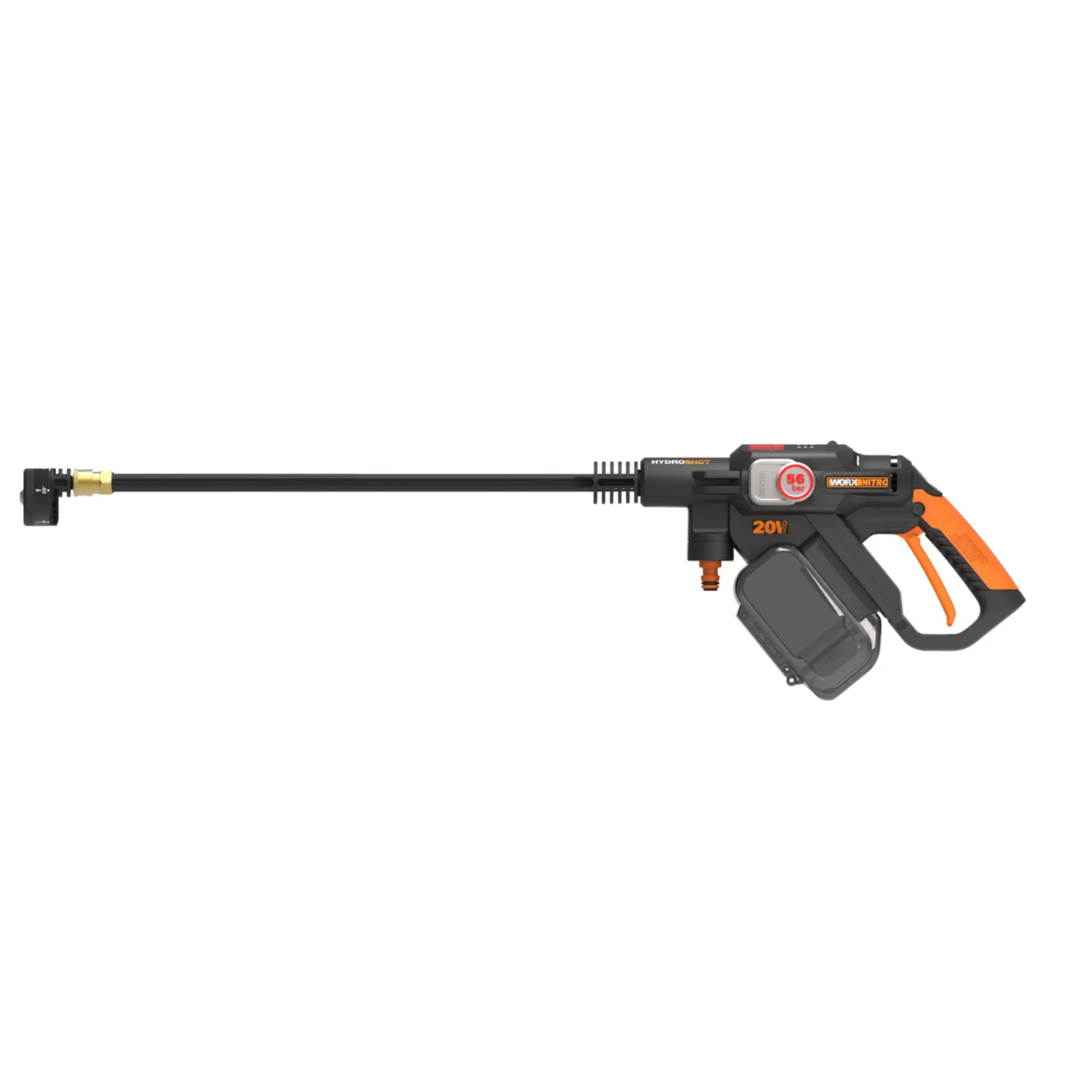 Worx Højtryksrensere > WG633E.9 TRYKRENSER 56 BAR UDEN BATTERI OG LADER