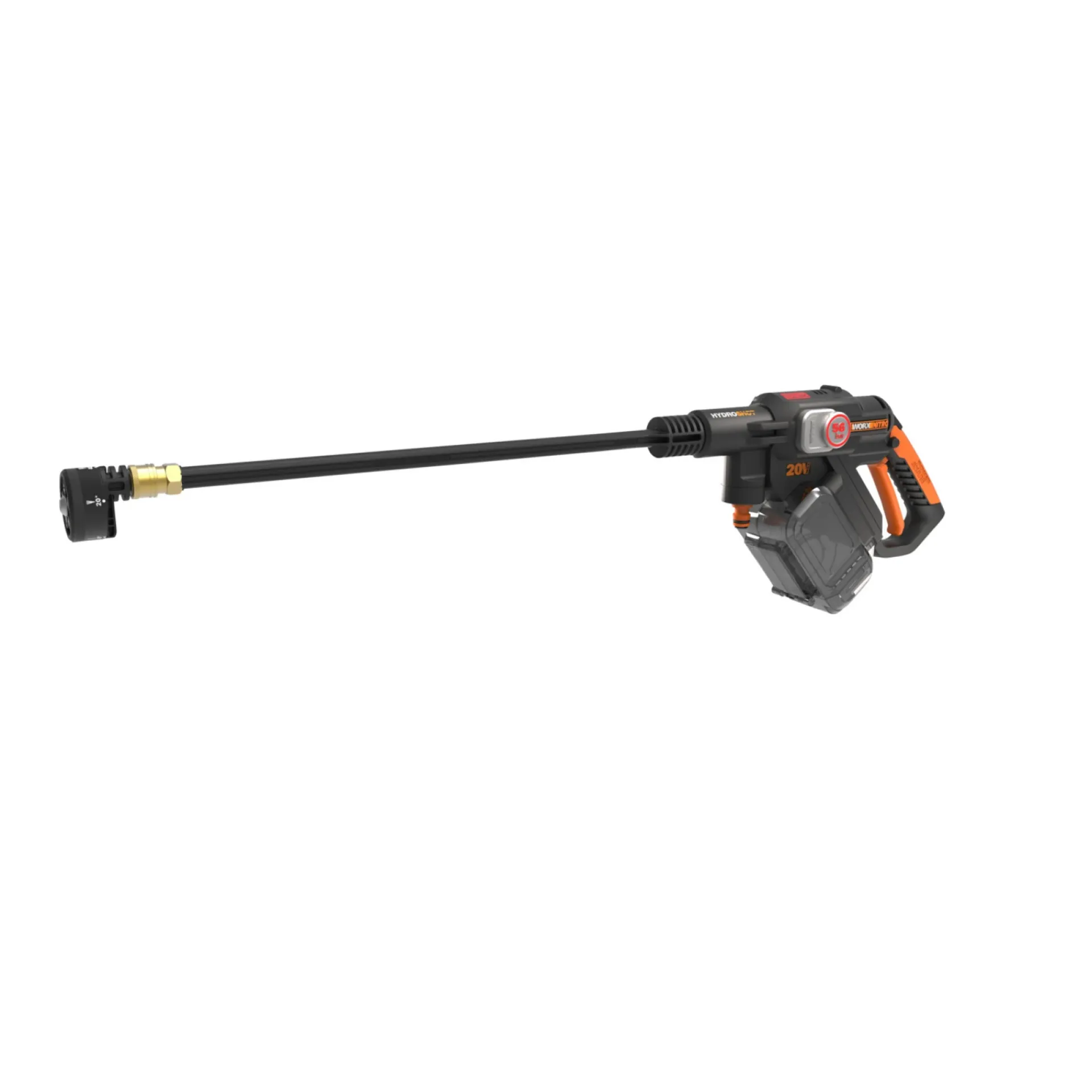 Worx Højtryksrensere > WG633E.9 TRYKRENSER 56 BAR UDEN BATTERI OG LADER